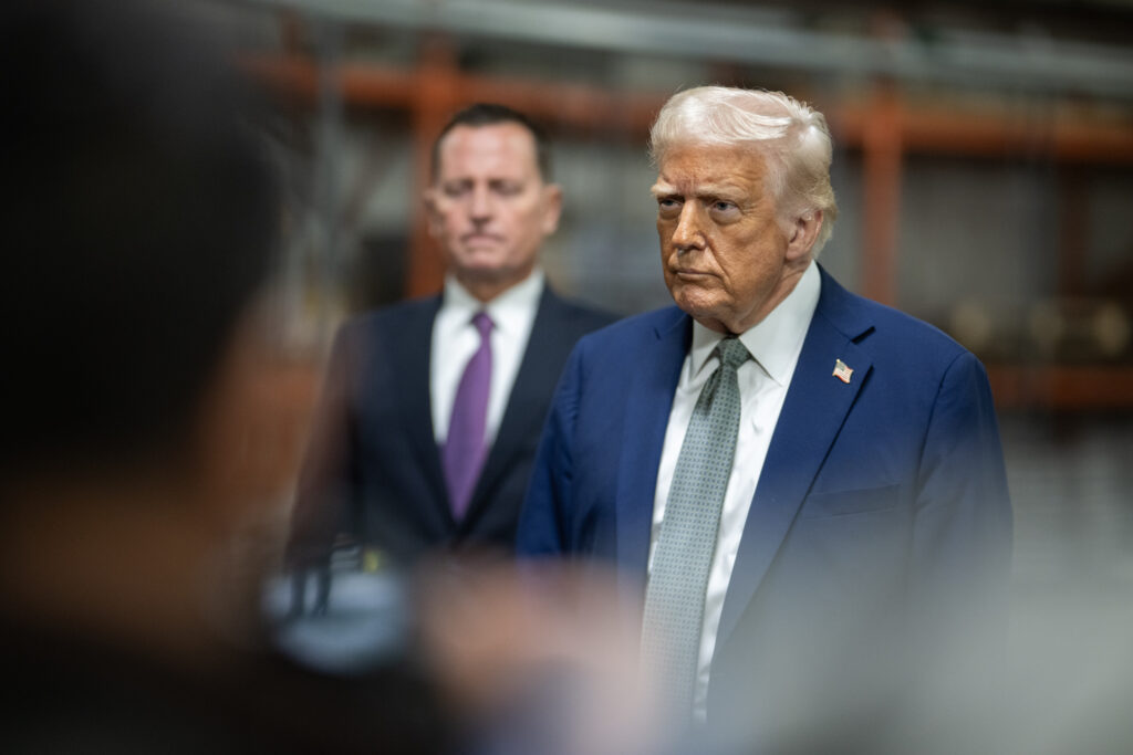 President Donald Trump participates in a Kennedy Center Board Meeting, Monday, March 17, 2025, at the John F. Kennedy Center Performing Arts Center in Washington, D.C.